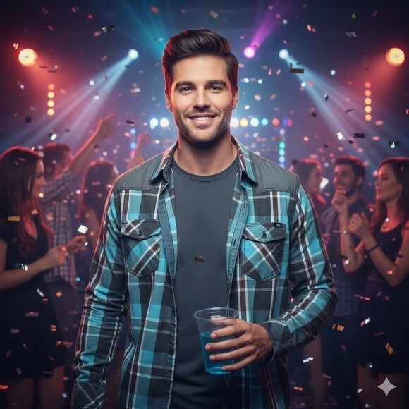 Rock & Republic Other - Rock & Republic Mens Size XL Plaid Button Down Shirt Blue Grey Western Yoke